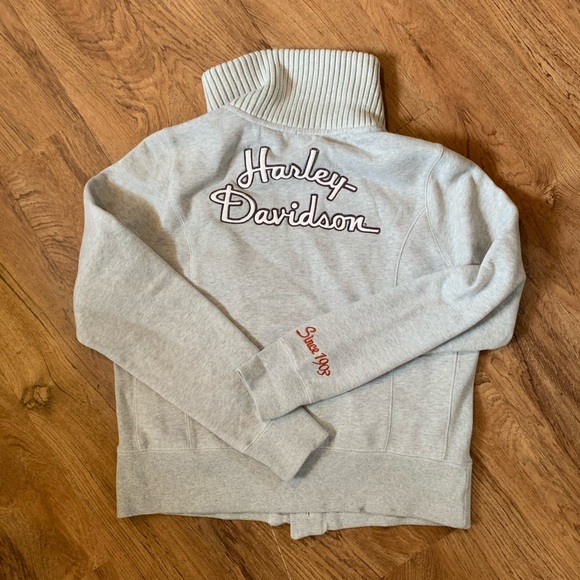 Harley XL button turtleneck jacket - Picture 2 of 8